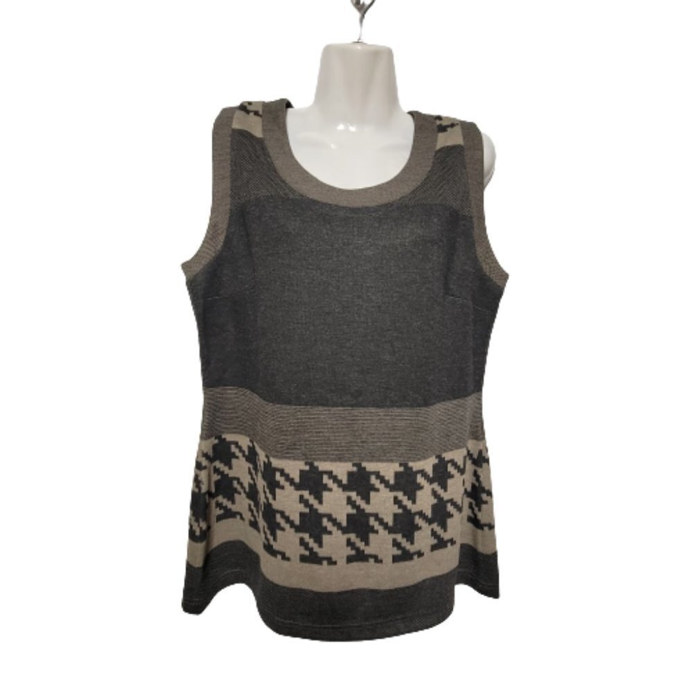 Grey Sleeveless Top-  Size 42 - NWOT